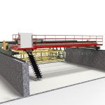 Double Screws Compost Turning Machine